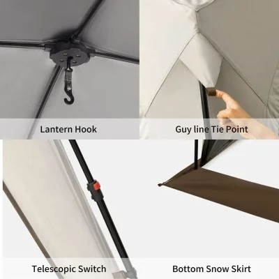Naturehike Cloud Boundar Quick Opening Canopy - Hexagonal (462*400*224)
